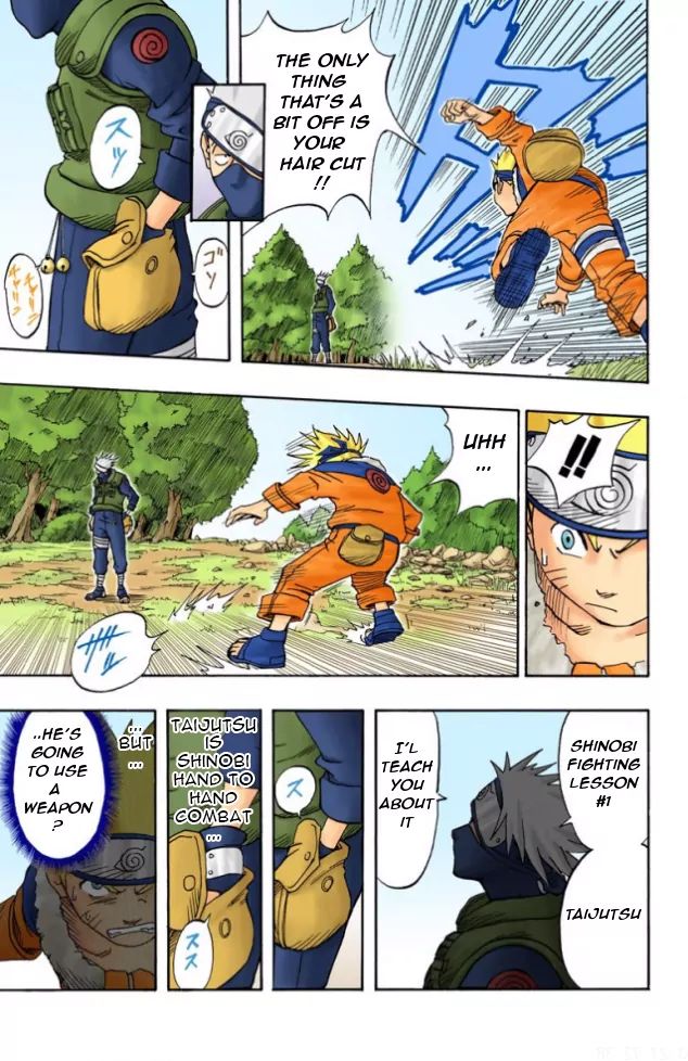 Naruto - Full Color - Vol.1 Chapter 5: Carelessness Is Your Worst Enemy!!