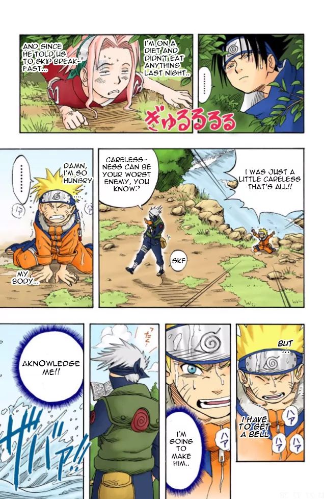 Naruto - Full Color - Vol.1 Chapter 5: Carelessness Is Your Worst Enemy!!