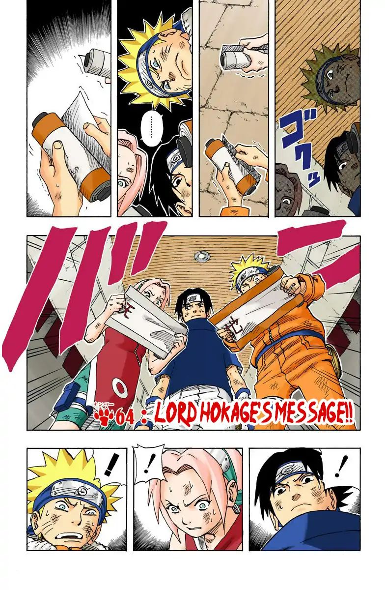 Naruto - Full Color - Vol.8 Chapter 64: Lord Hokage's Message