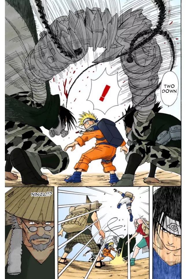 Naruto - Full Color - Vol.2 Chapter 10: 2 Down