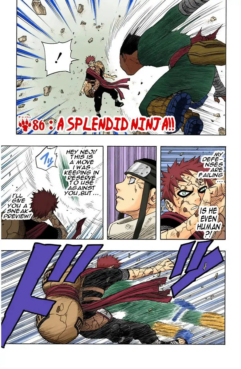 Naruto - Full Color - Vol.10 Chapter 86: A Splendid Ninja