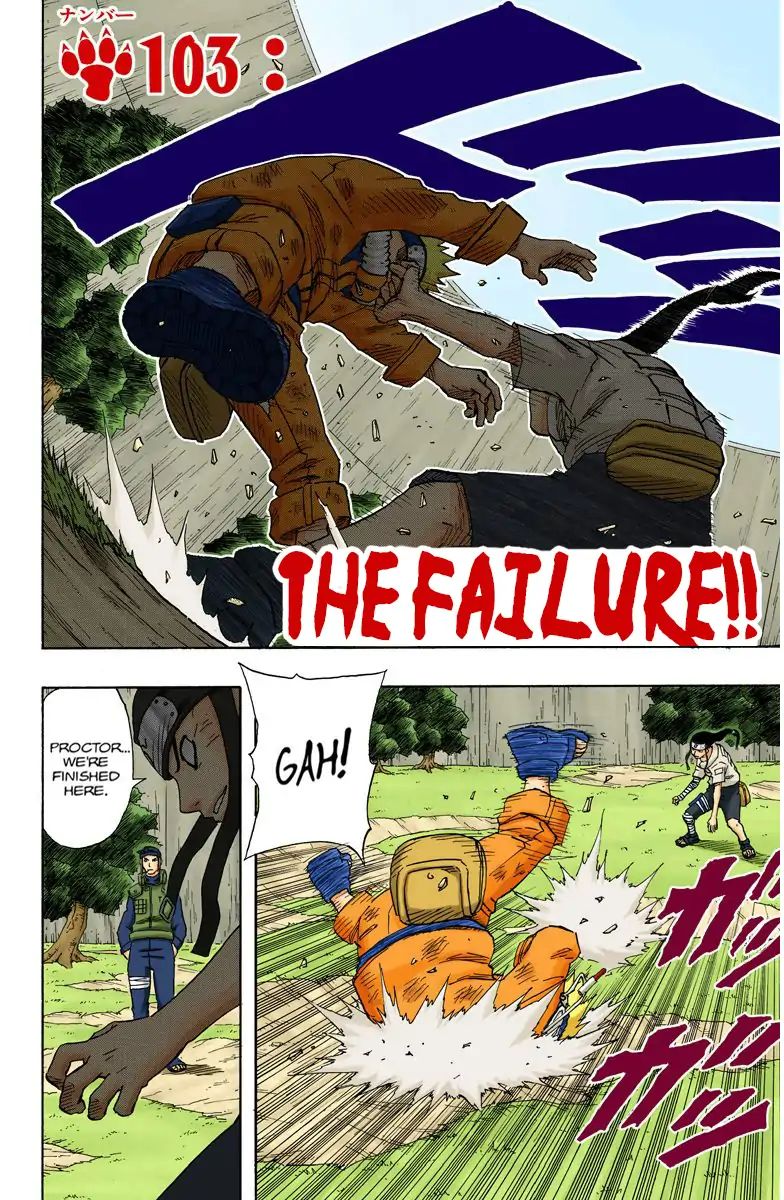 Naruto - Full Color - Vol.12 Chapter 103: The Failure!!