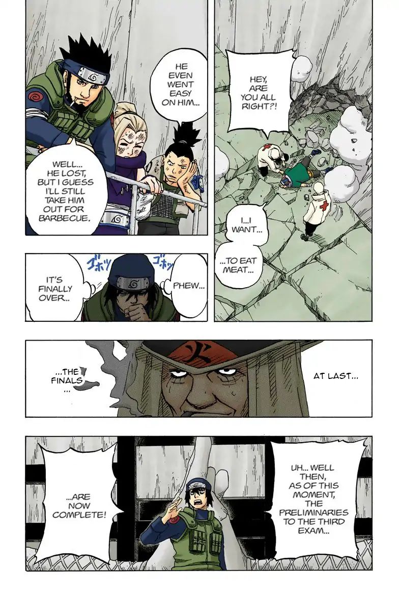 Naruto - Full Color - Vol.10 Chapter 87: The Preliminaries Completed