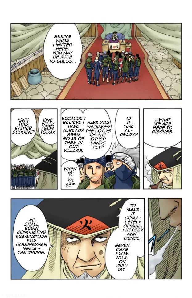 Naruto - Full Color - Vol.4 Chapter 35: Iruka Vs. Kakashi