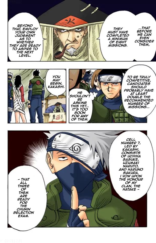 Naruto - Full Color - Vol.4 Chapter 35: Iruka Vs. Kakashi