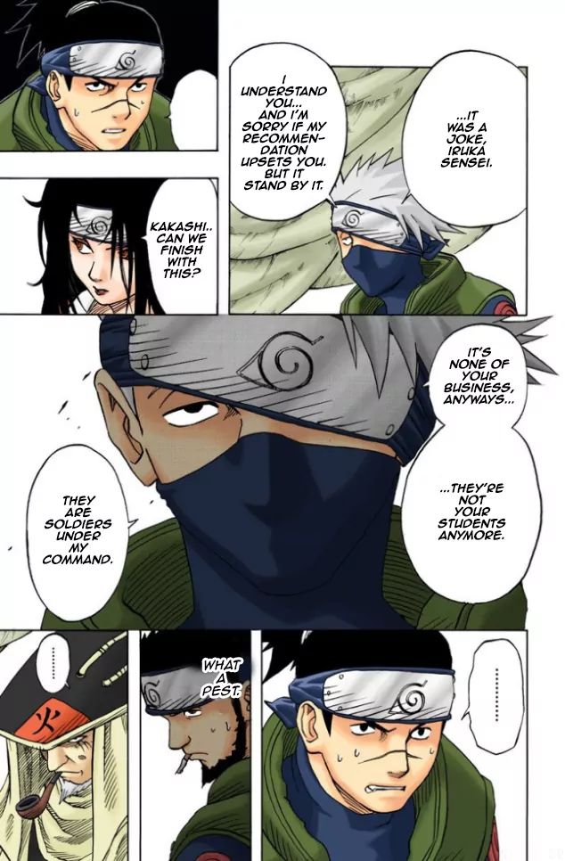 Naruto - Full Color - Vol.4 Chapter 35: Iruka Vs. Kakashi