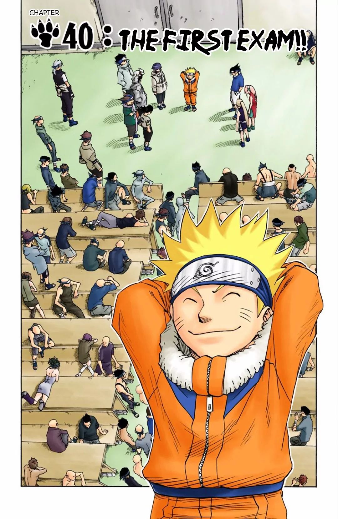 Naruto - Full Color - Vol.5 Chapter 40: The First Exam!!