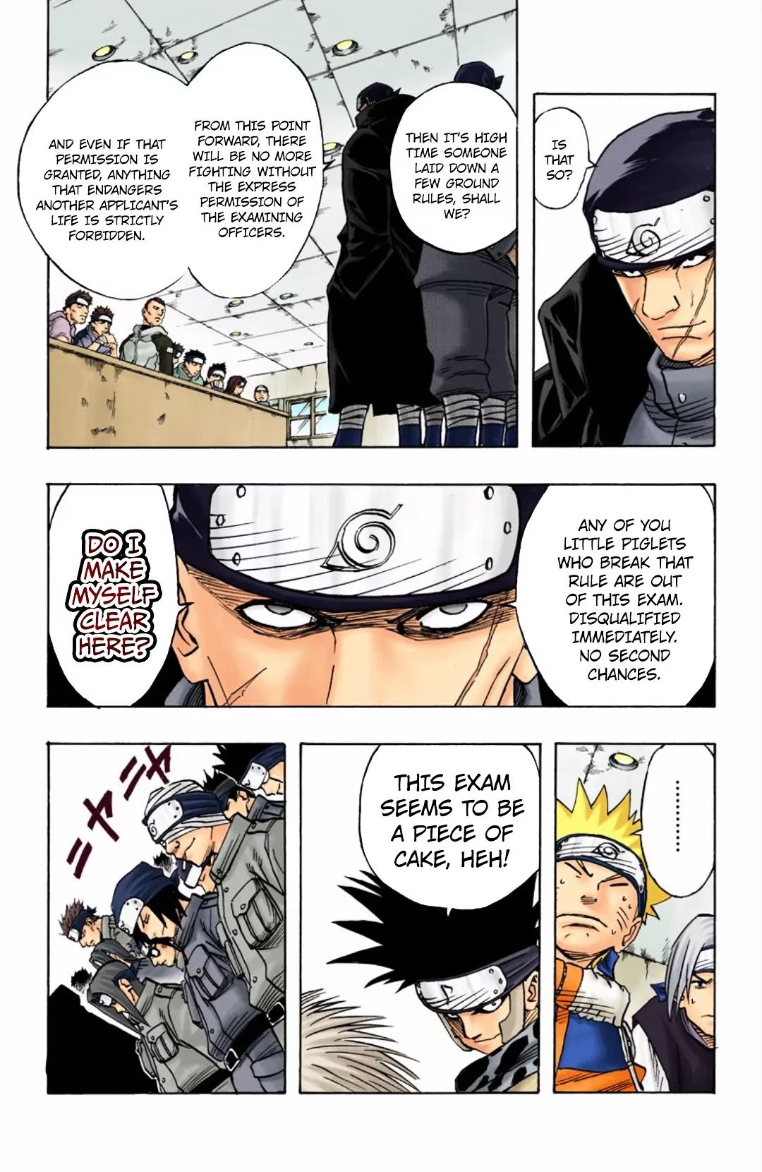 Naruto - Full Color - Vol.5 Chapter 40: The First Exam!!