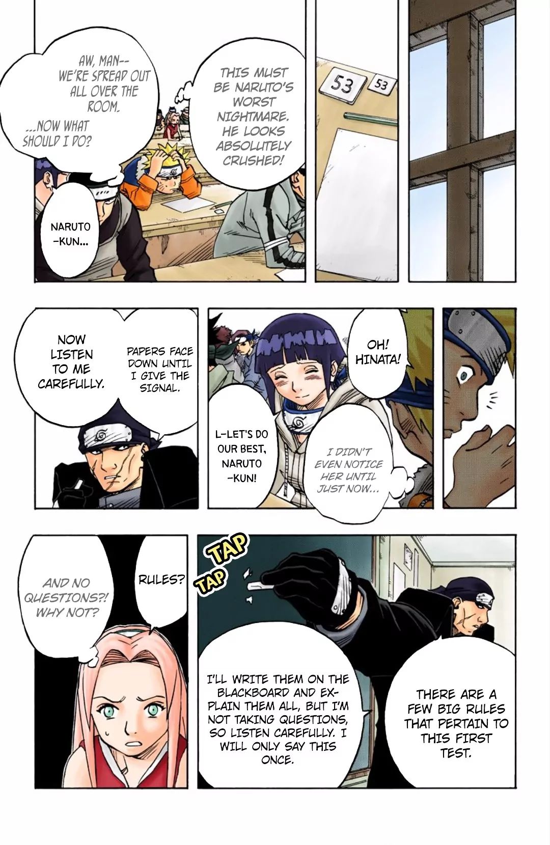 Naruto - Full Color - Vol.5 Chapter 40: The First Exam!!