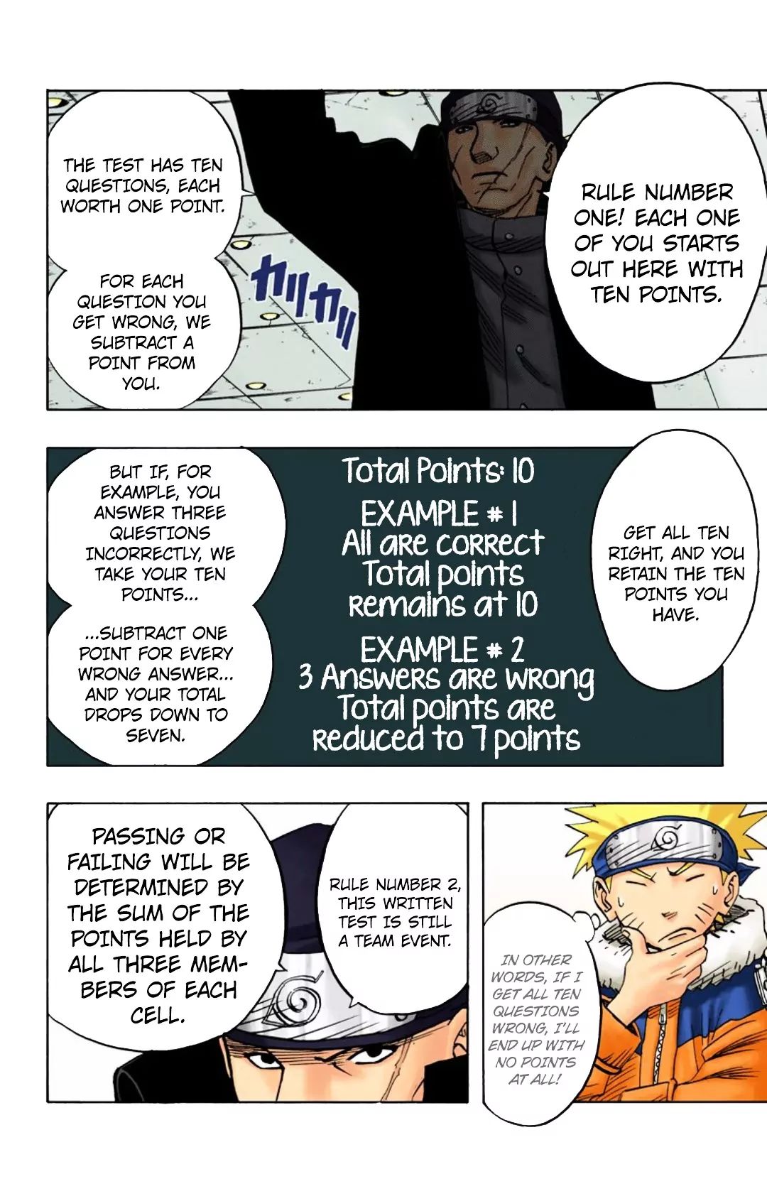 Naruto - Full Color - Vol.5 Chapter 40: The First Exam!!