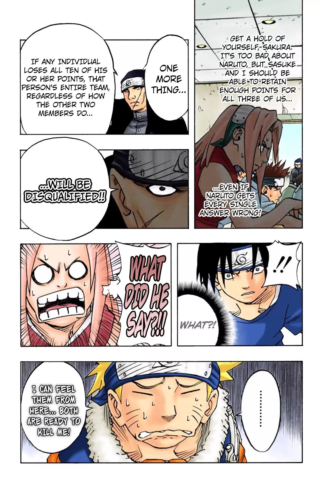 Naruto - Full Color - Vol.5 Chapter 40: The First Exam!!