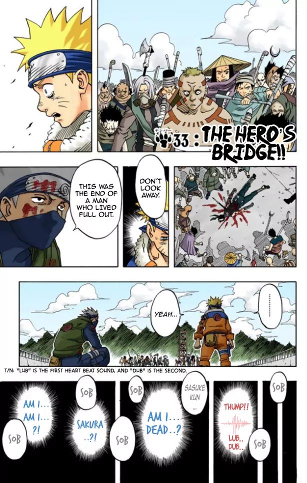 Naruto - Full Color - Vol.4 Chapter 33: The Hero's Bridge!!