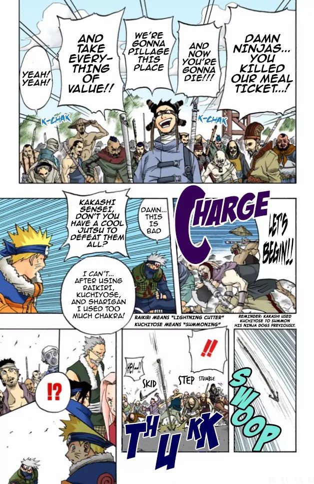 Naruto - Full Color - Vol.4 Chapter 33: The Hero's Bridge!!