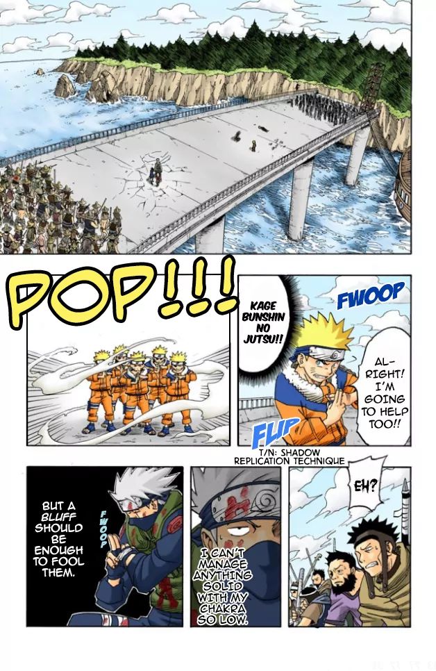 Naruto - Full Color - Vol.4 Chapter 33: The Hero's Bridge!!