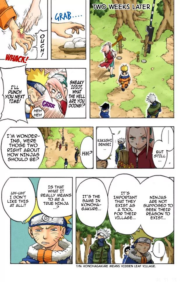 Naruto - Full Color - Vol.4 Chapter 33: The Hero's Bridge!!