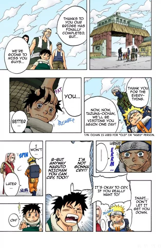 Naruto - Full Color - Vol.4 Chapter 33: The Hero's Bridge!!