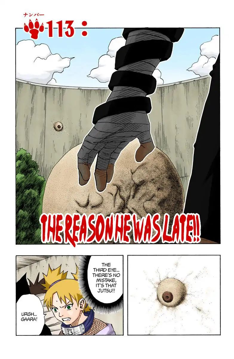 Naruto - Full Color - Vol.13 Chapter 113: The Reason He Was Late!!