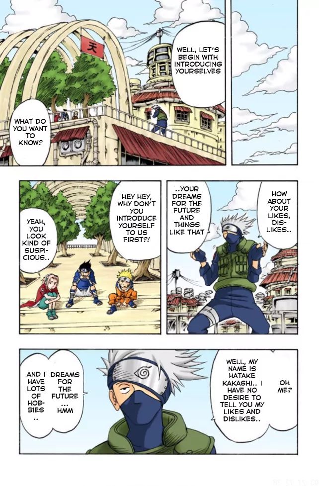 Naruto - Full Color - Vol.1 Chapter 4: Kakashi Hatake