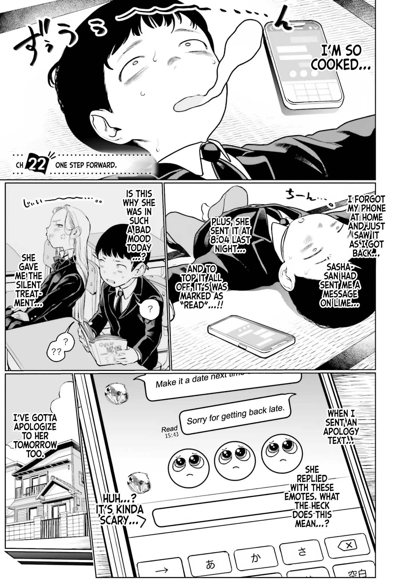 Jc Sasha-Chan To Classmate Otaku-Kun (Webcomic) - Vol.2 Chapter 22: One Step Foward