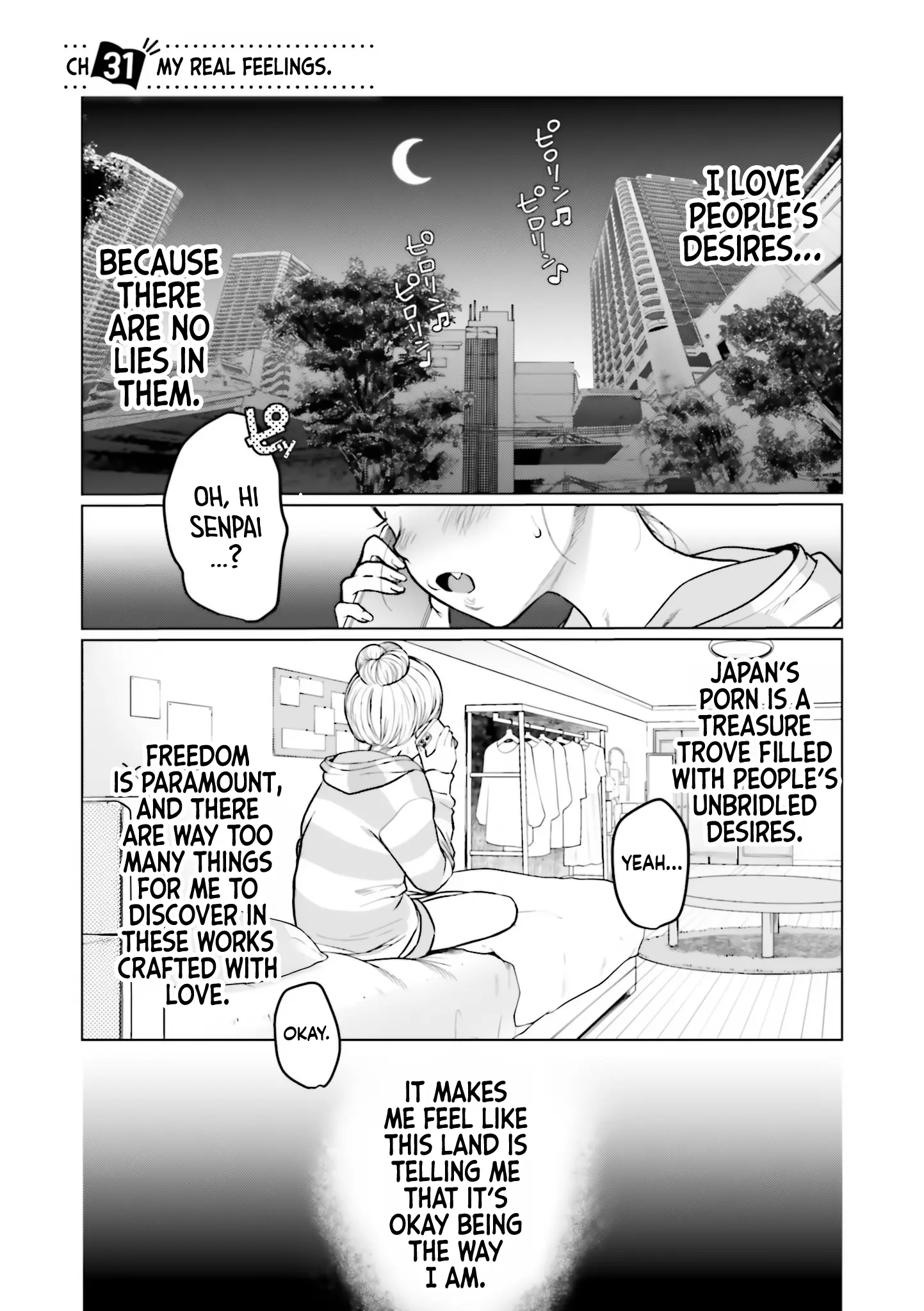 Jc Sasha-Chan To Classmate Otaku-Kun (Webcomic) - Vol.3 Chapter 31: My Real Feelings