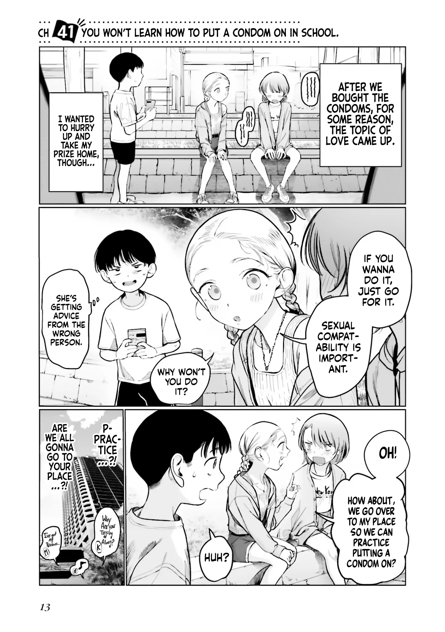 Jc Sasha-Chan To Classmate Otaku-Kun (Webcomic) - Vol.4 Chapter 41: You Won't Learn How To Put A Condom On In School.