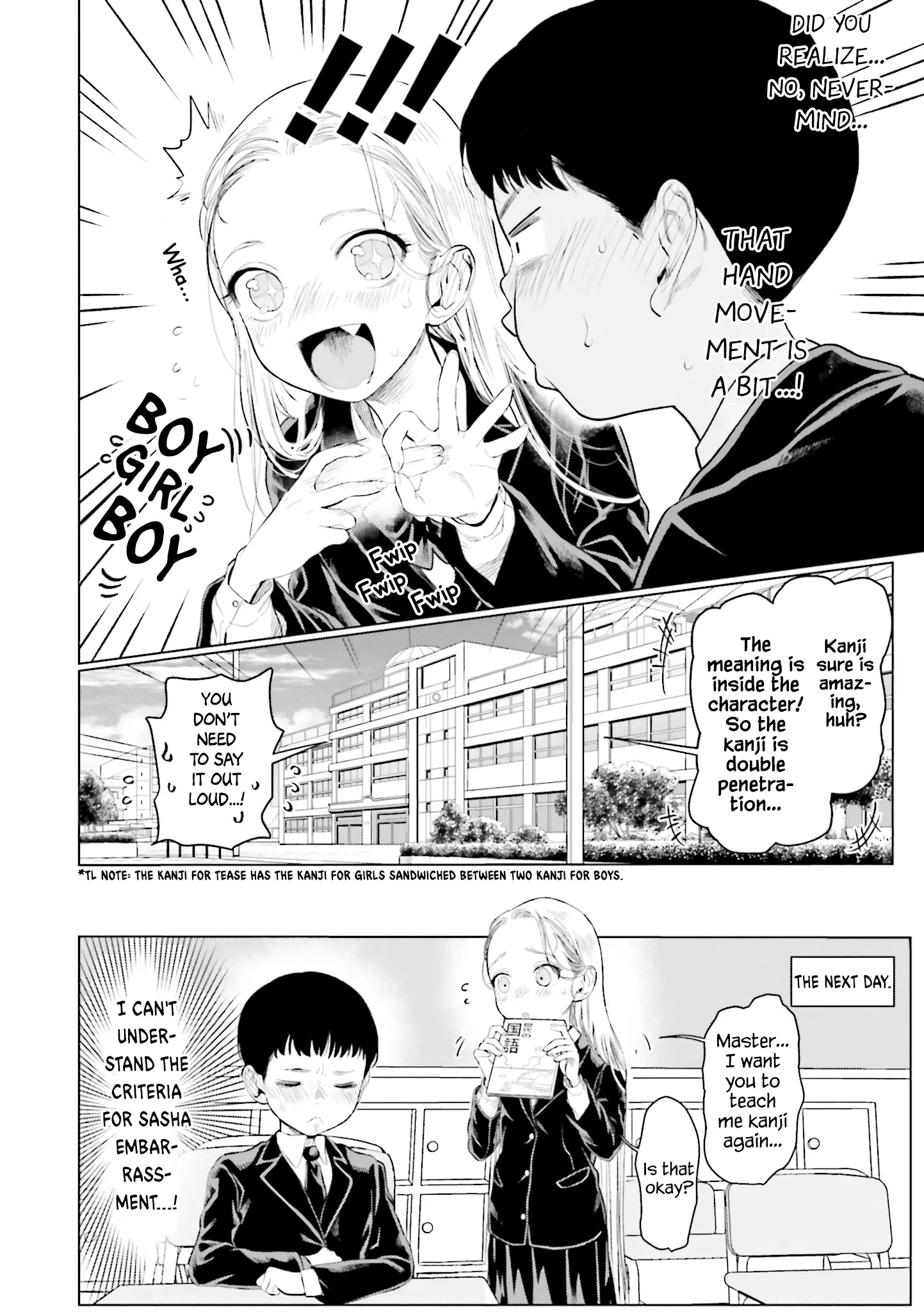 Jc Sasha-Chan To Classmate Otaku-Kun (Webcomic) - Vol.1 Chapter 12: A Lesson In Kanji