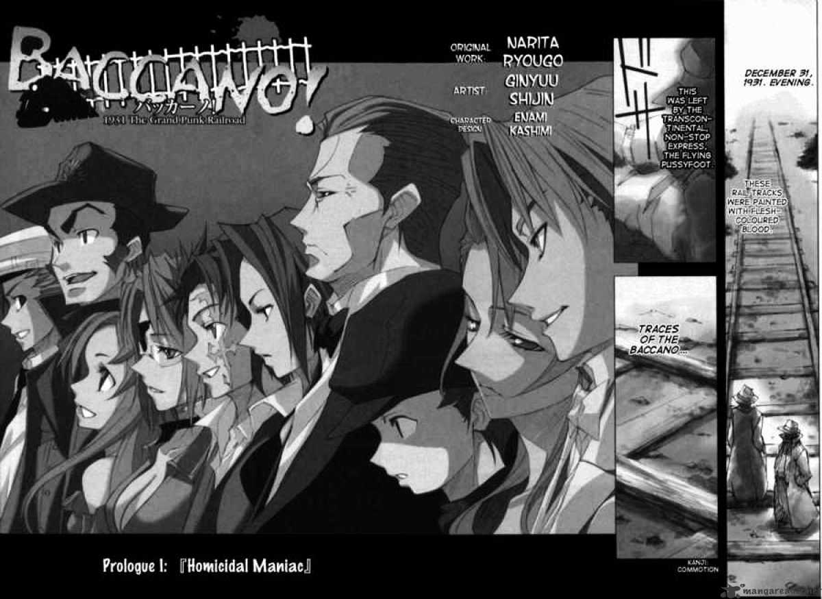 Baccano! - Chapter 1 : Homicidal Maniac