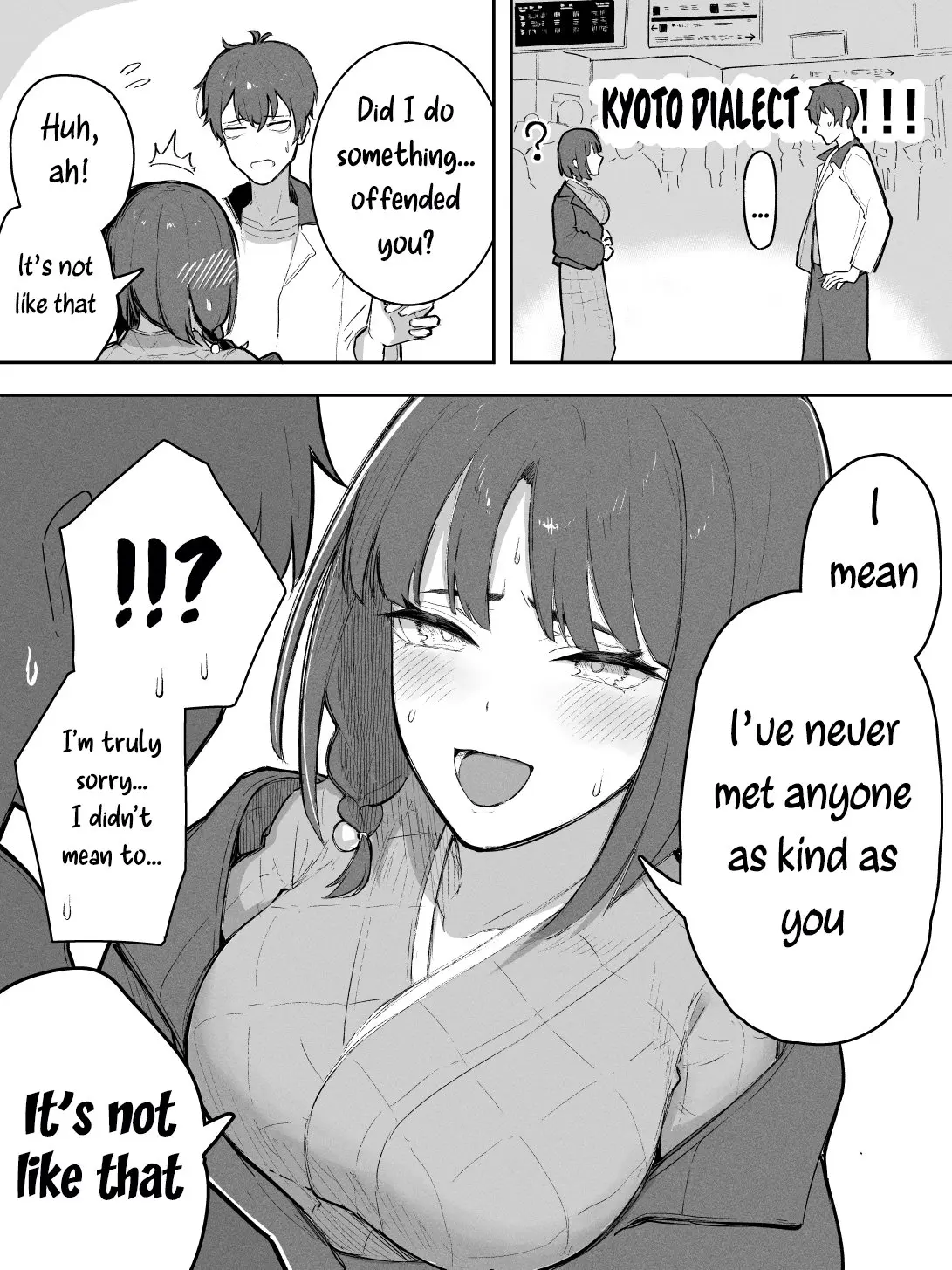 A Woman Who Is Too Honest Despite Her Kyoto Dialect - Chapter 1