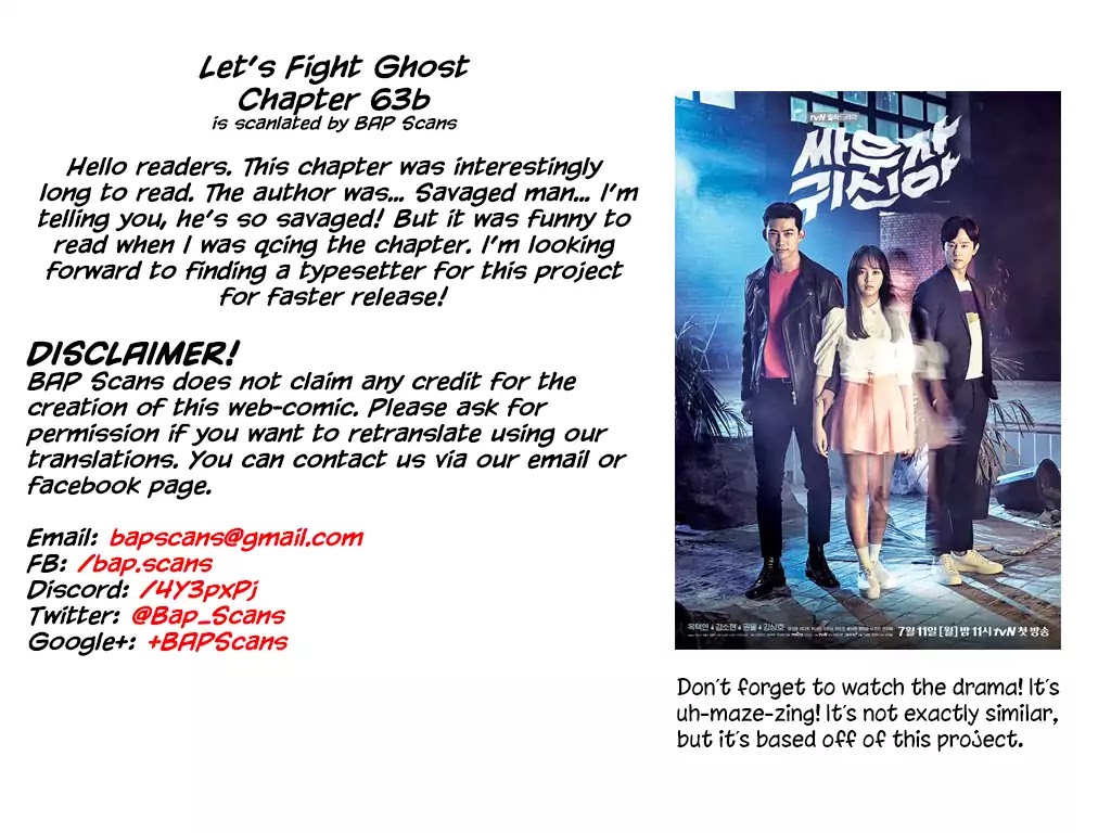 Let's Fight Ghost - Chapter 63.5: Author's Notes