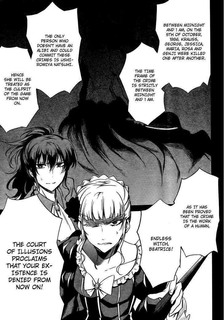 Umineko No Naku Koro Ni Chiru Episode 5: End Of The Golden Witch - Vol.5 Chapter 23 : Adjourn