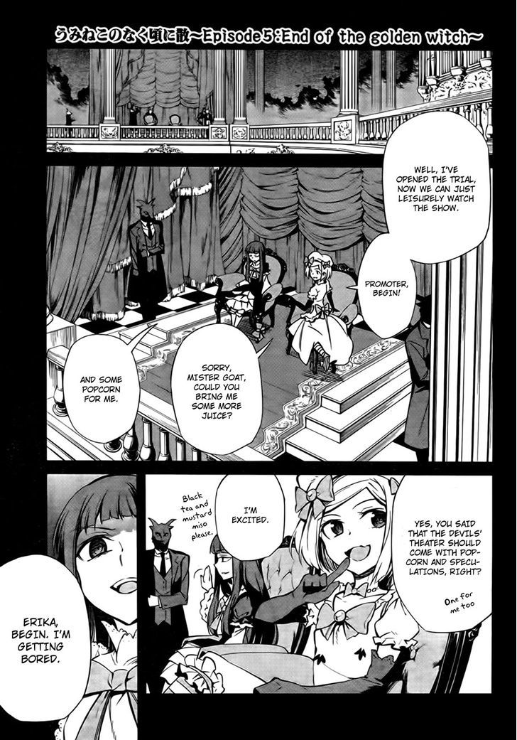 Umineko No Naku Koro Ni Chiru Episode 5: End Of The Golden Witch - Vol.5 Chapter 21 : Different Truth