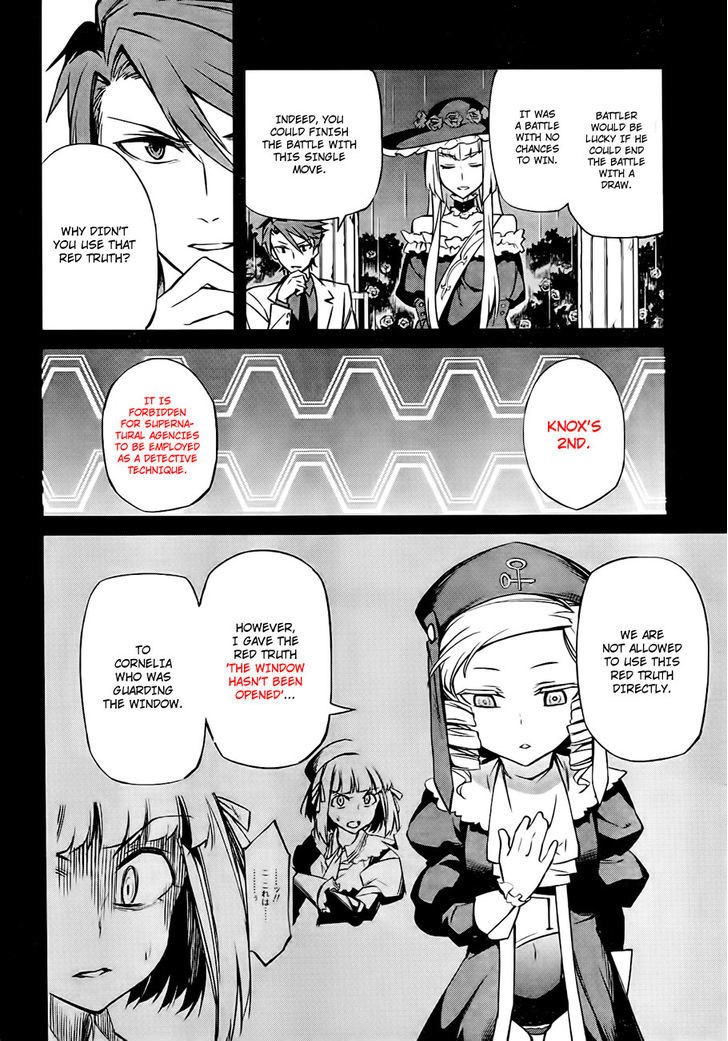 Umineko No Naku Koro Ni Chiru Episode 5: End Of The Golden Witch - Vol.4 Chapter 18 : Reasoning And Inspection