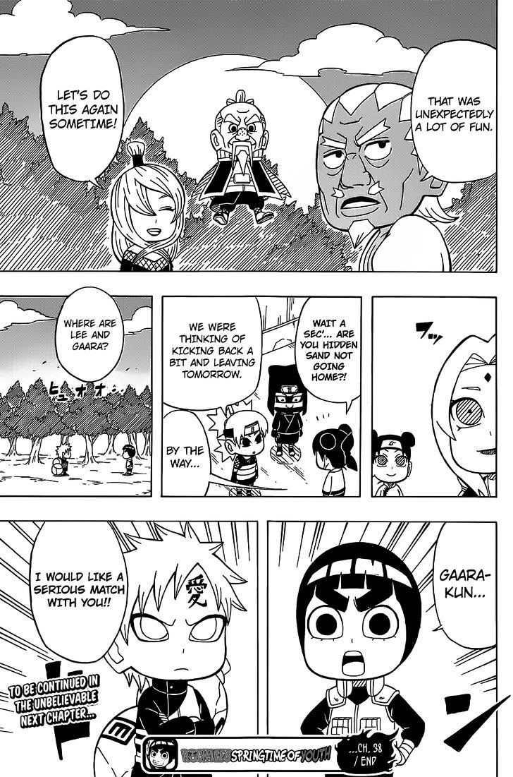 Rock Lee No Seishun Full-Power Ninden - Chapter 38