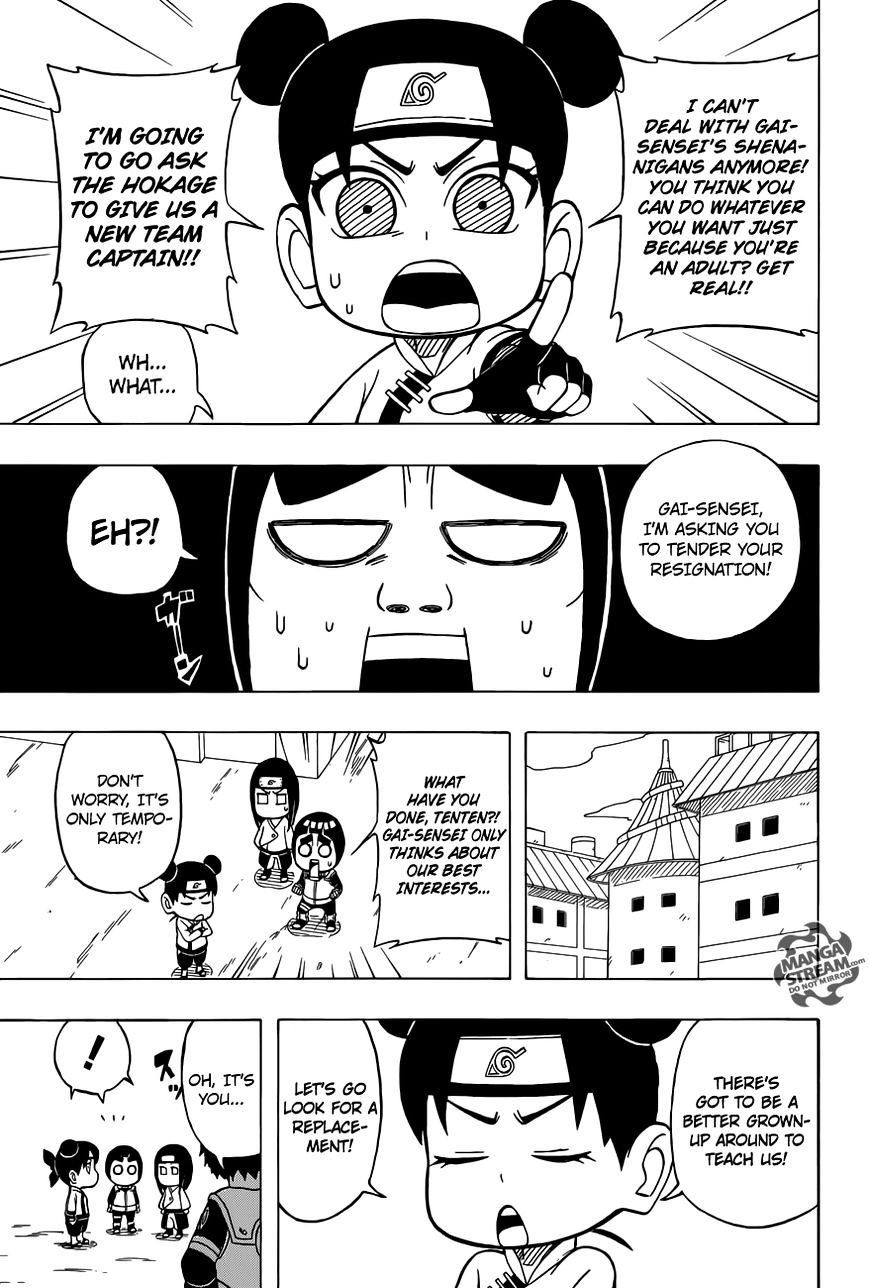 Rock Lee No Seishun Full-Power Ninden - Chapter 36 : Adults!!