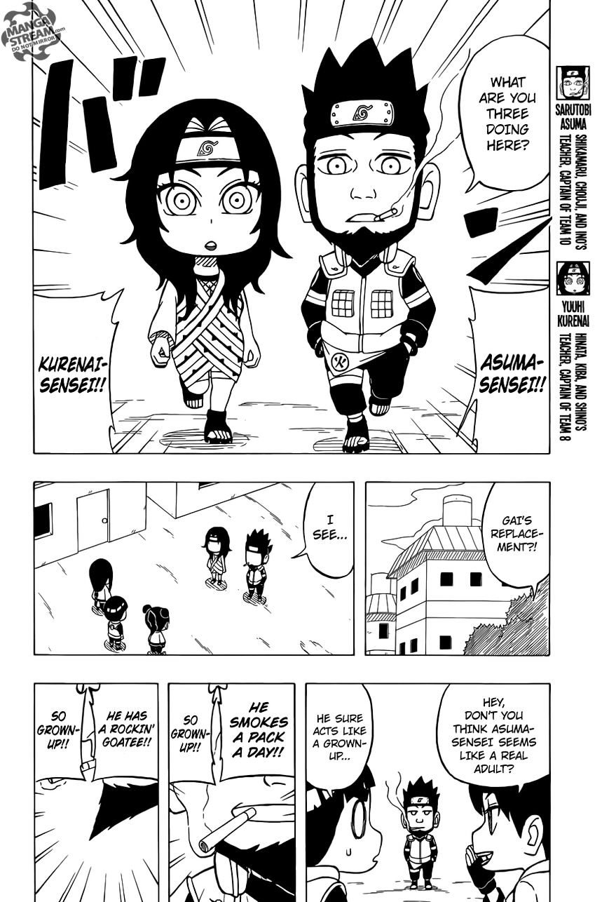 Rock Lee No Seishun Full-Power Ninden - Chapter 36 : Adults!!