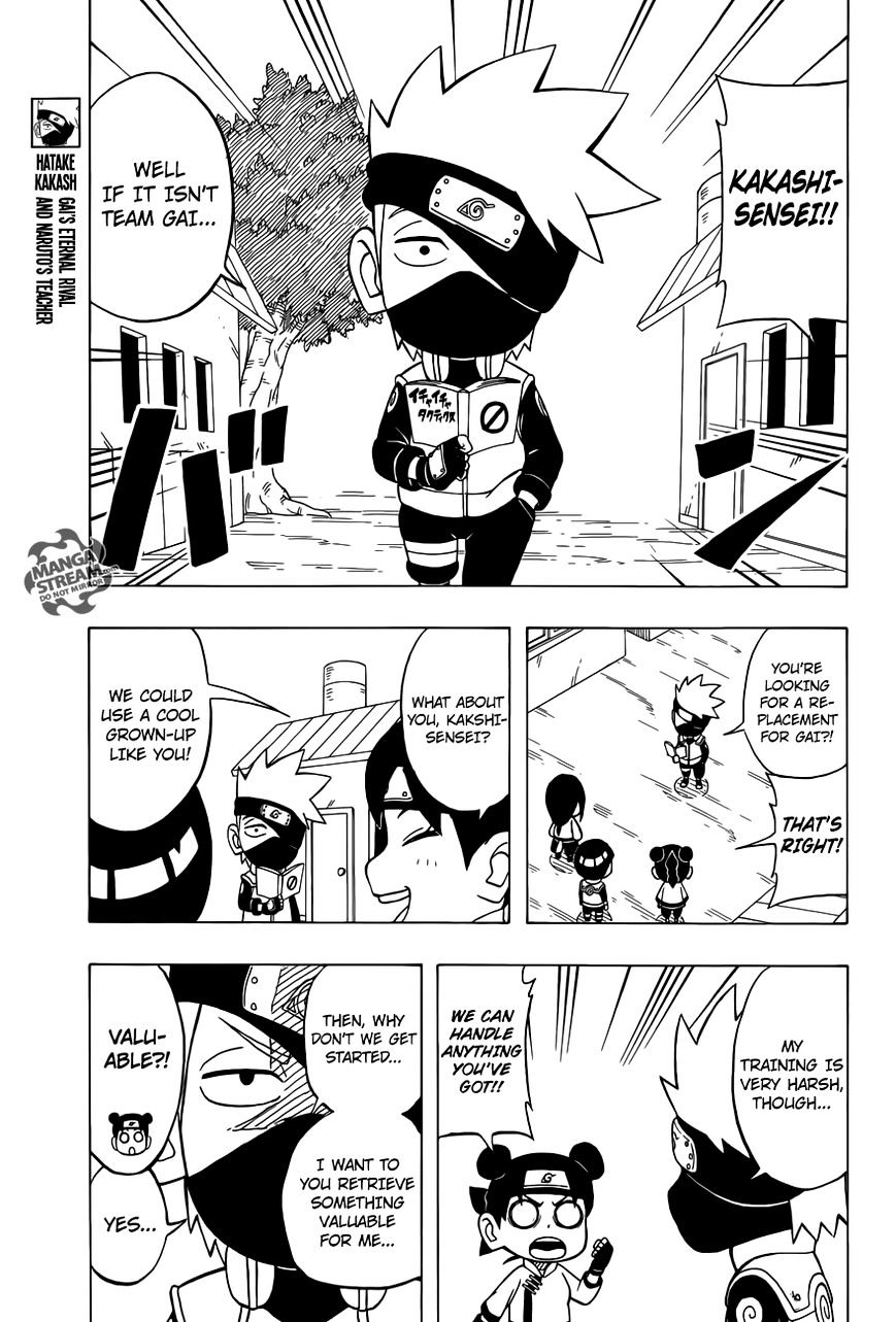 Rock Lee No Seishun Full-Power Ninden - Chapter 36 : Adults!!