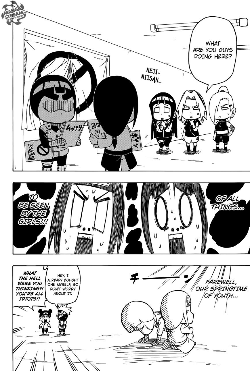 Rock Lee No Seishun Full-Power Ninden - Chapter 36 : Adults!!