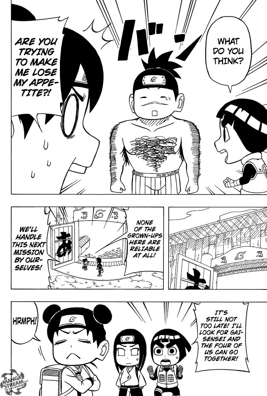 Rock Lee No Seishun Full-Power Ninden - Chapter 36 : Adults!!