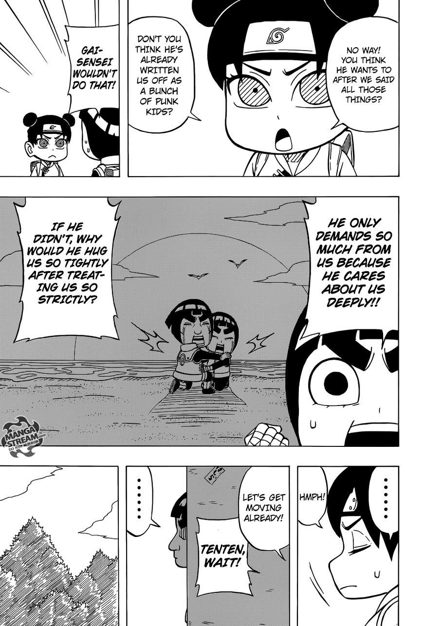 Rock Lee No Seishun Full-Power Ninden - Chapter 36 : Adults!!