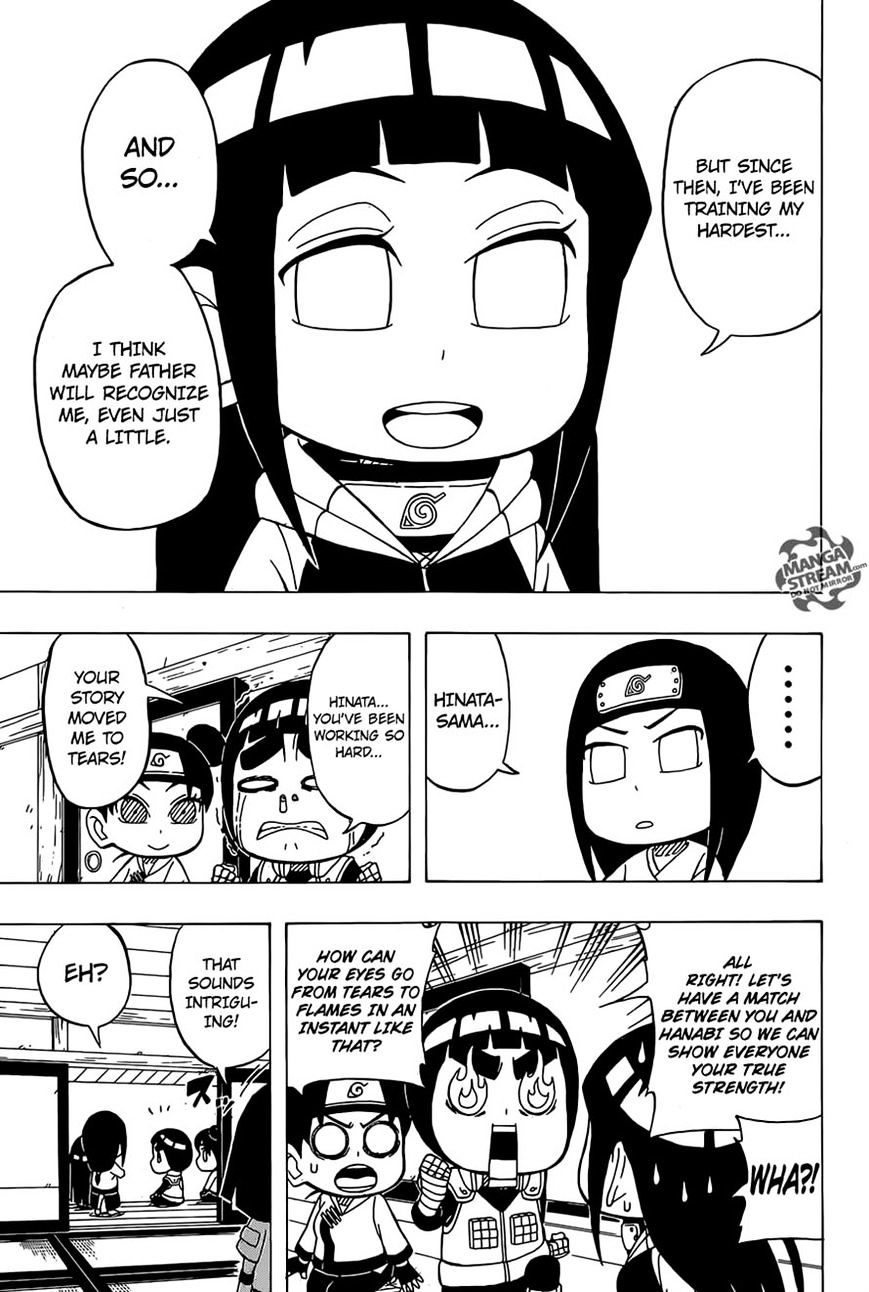 Rock Lee No Seishun Full-Power Ninden - Chapter 34 : Hyuuga Hinata Vs. Hyuuga Hanabi!!