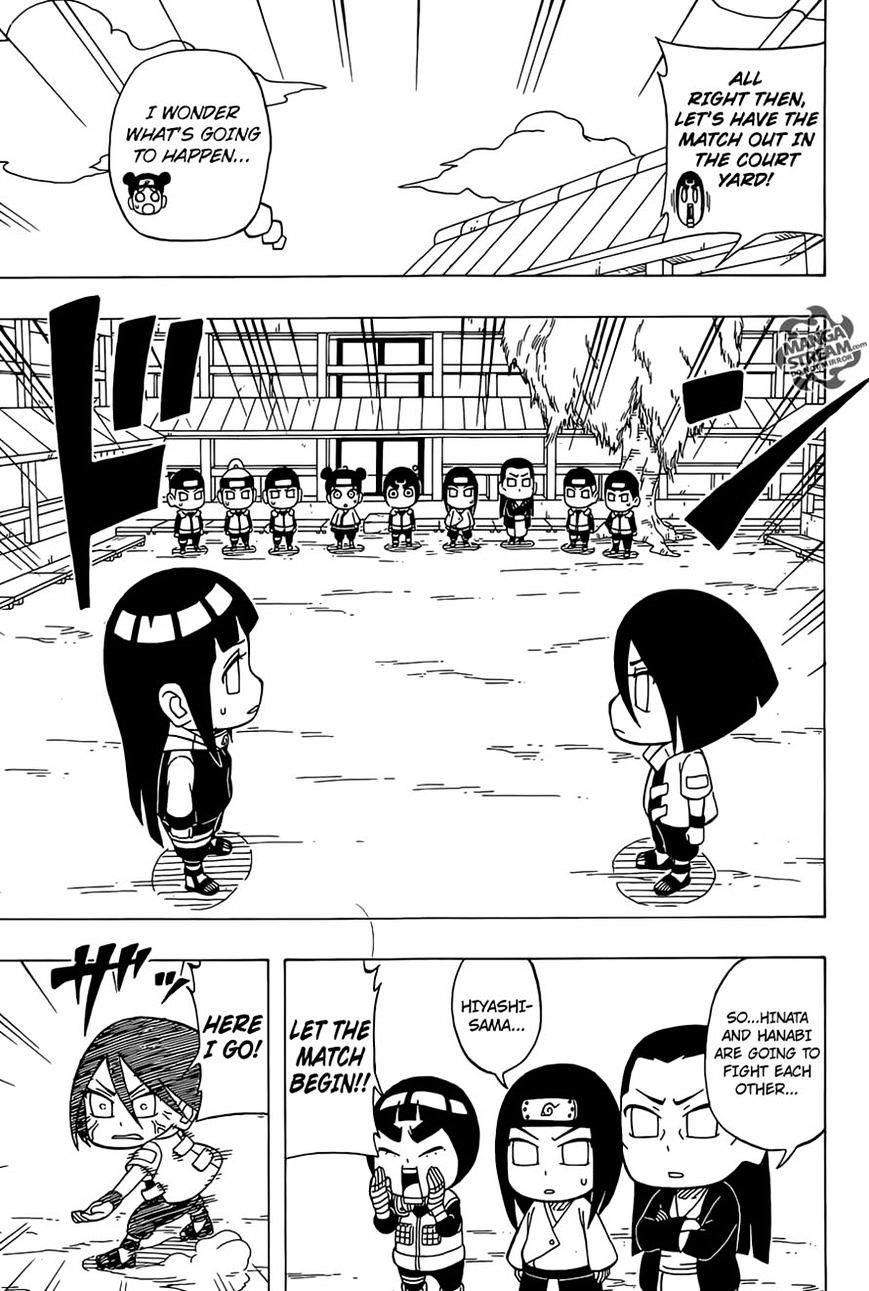 Rock Lee No Seishun Full-Power Ninden - Chapter 34 : Hyuuga Hinata Vs. Hyuuga Hanabi!!