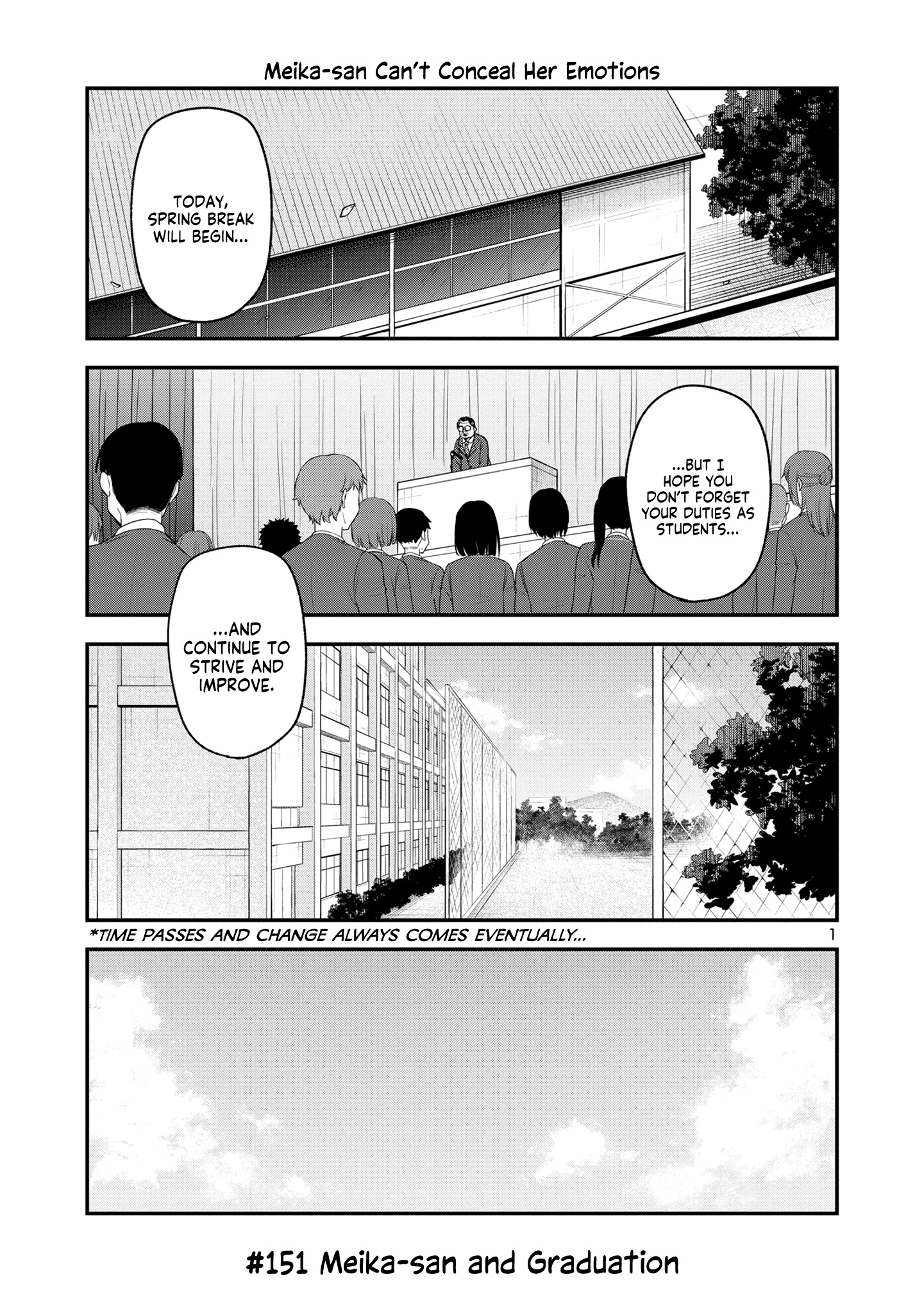 Meika-San Can't Conceal Her Emotions - Chapter 151: Meika-San And Graduation