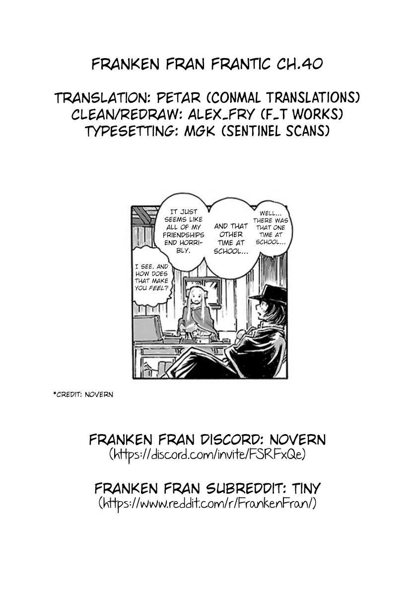 Franken Fran Frantic - Vol.7 Chapter 40: Cracks In Paradise