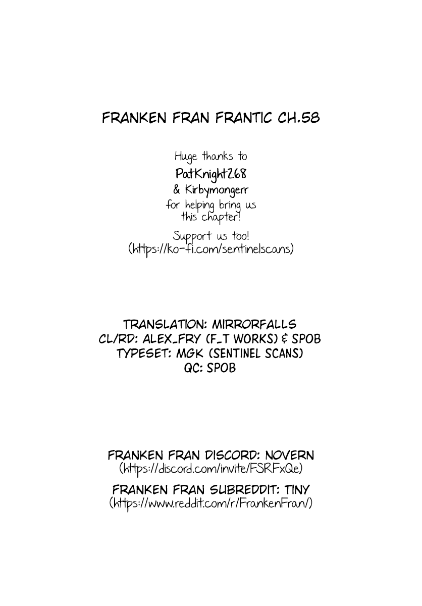 Franken Fran Frantic - Vol.9 Chapter 58: Body Play