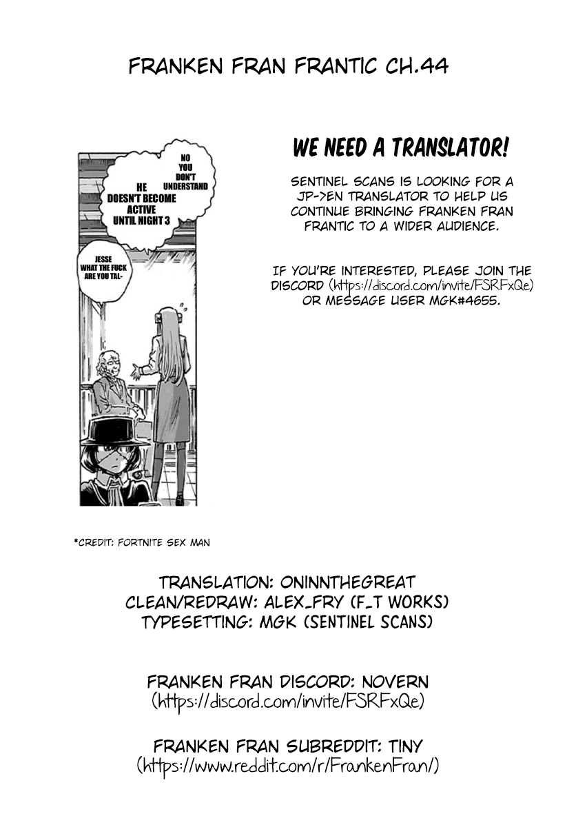 Franken Fran Frantic - Chapter 44: Neanderthal Day