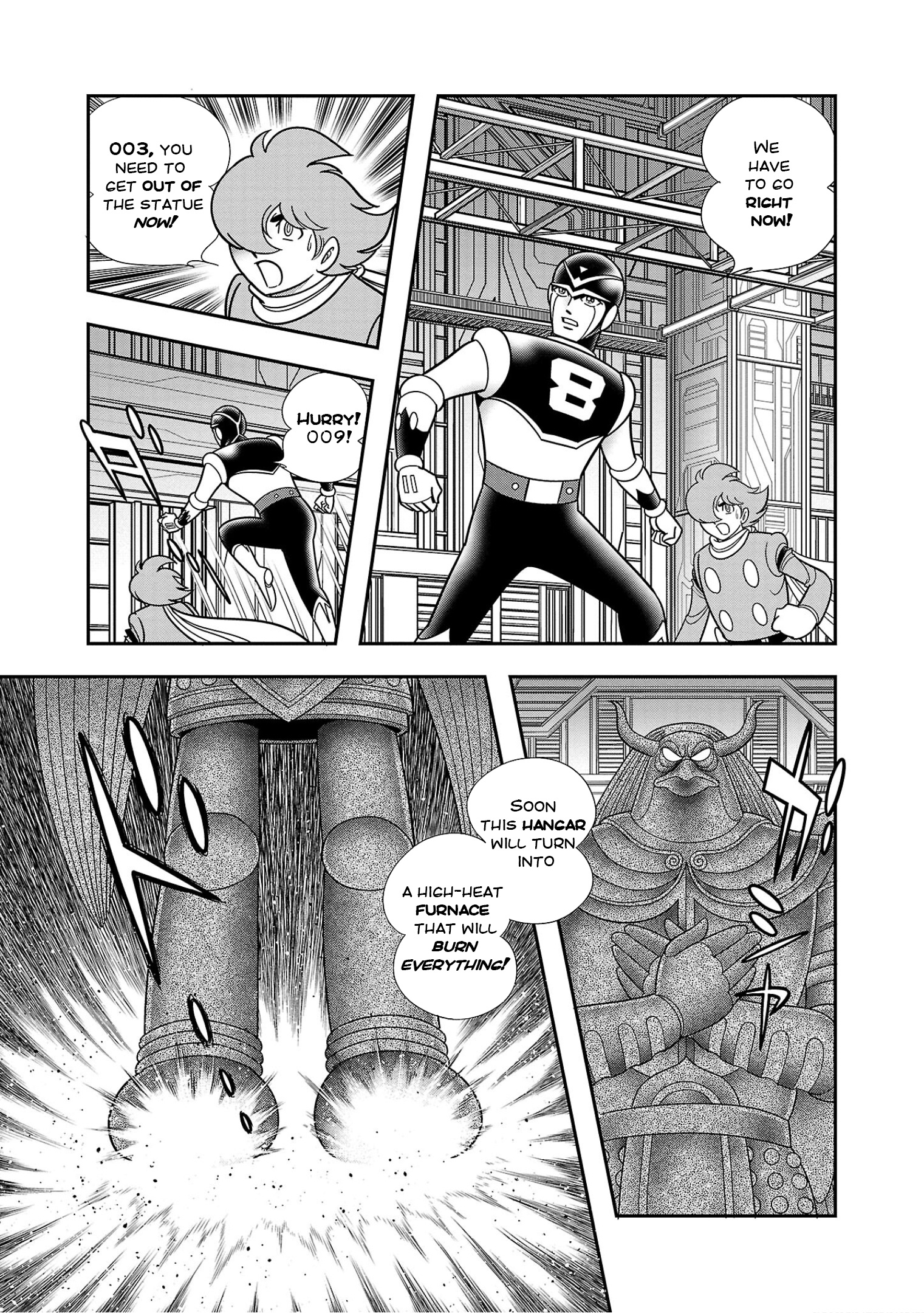 8-Man Vs Cyborg 009 - Vol.2 Chapter 9: Destructive Satellite Gungnir