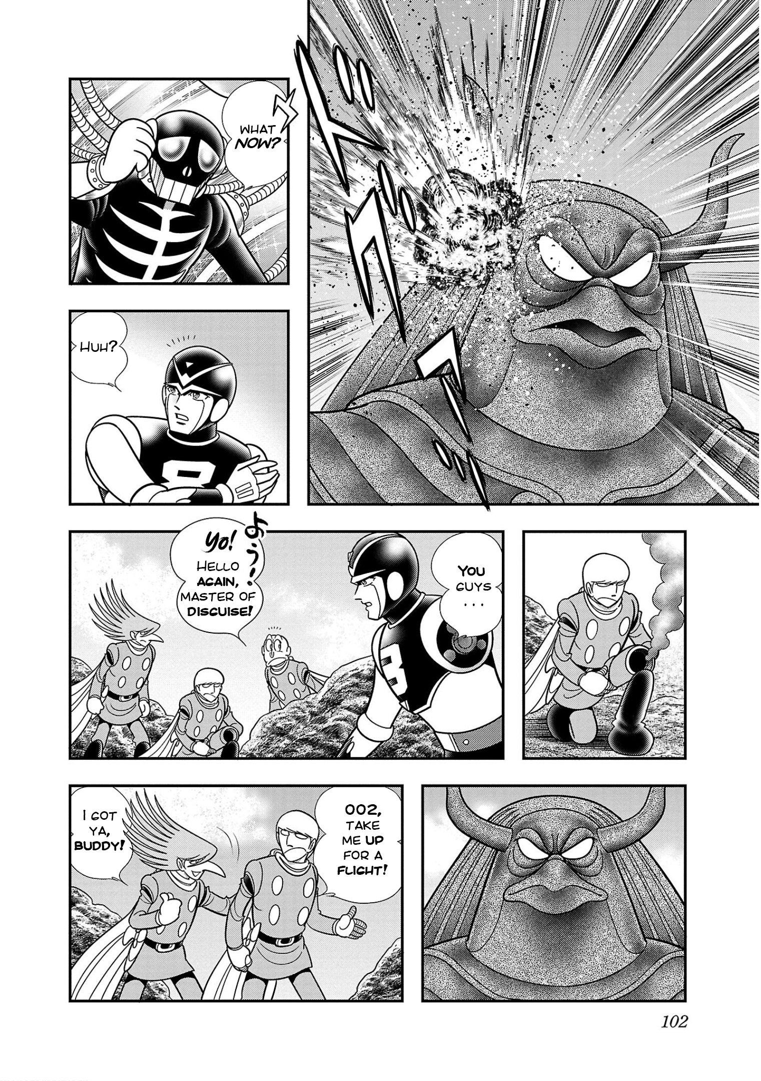 8-Man Vs Cyborg 009 - Vol.2 Chapter 9: Destructive Satellite Gungnir