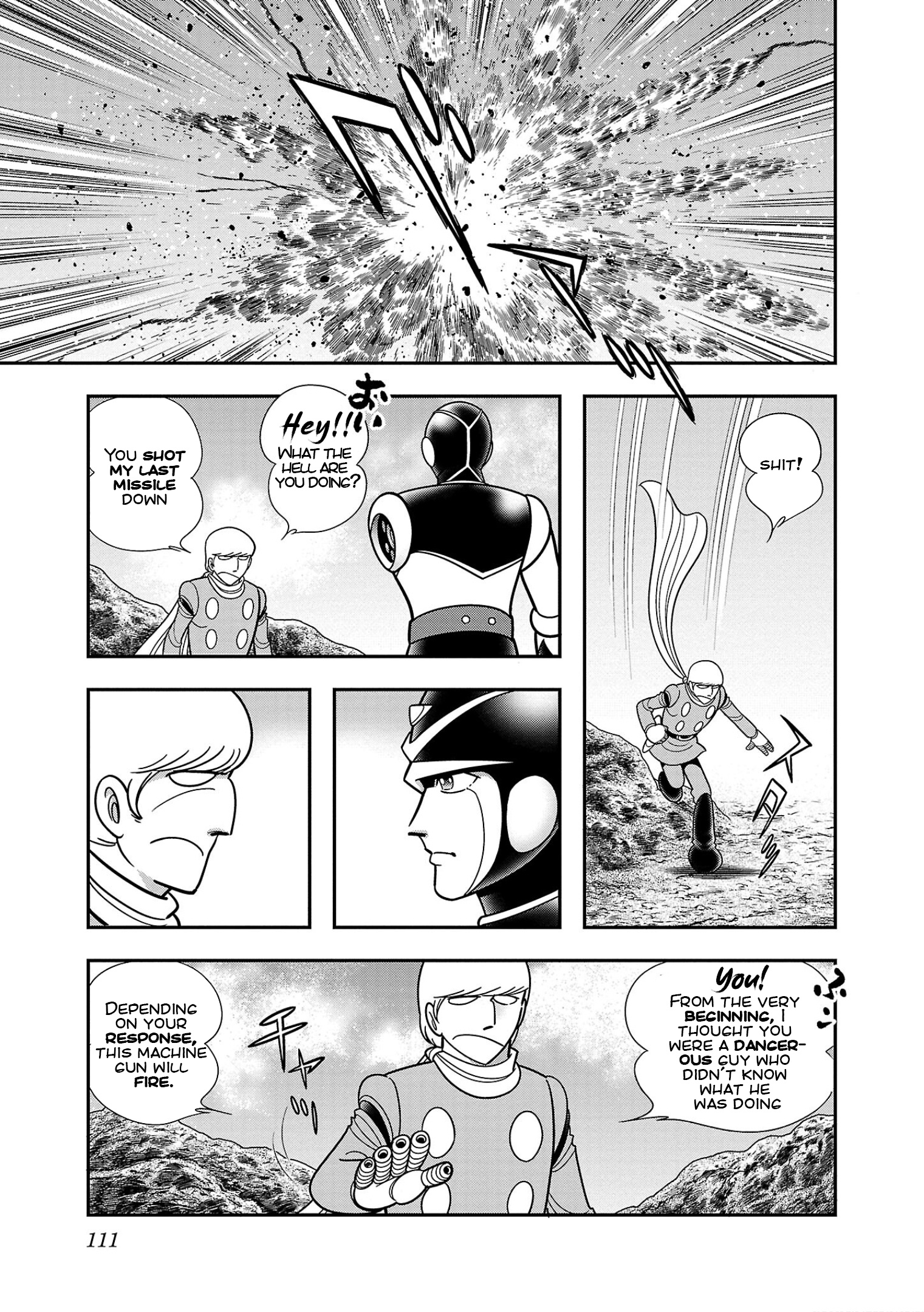 8-Man Vs Cyborg 009 - Vol.2 Chapter 9: Destructive Satellite Gungnir