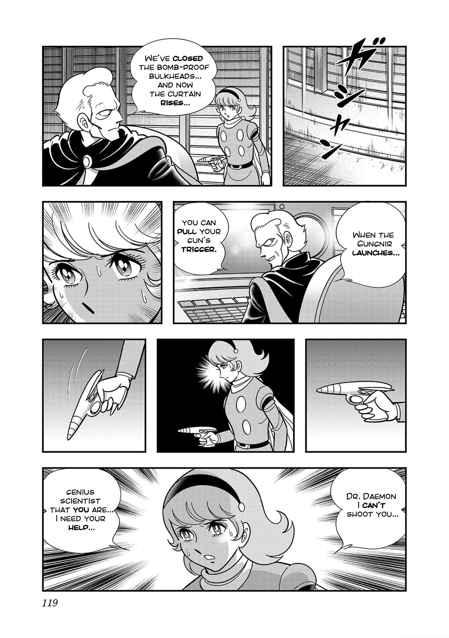 8-Man Vs Cyborg 009 - Vol.2 Chapter 9: Destructive Satellite Gungnir