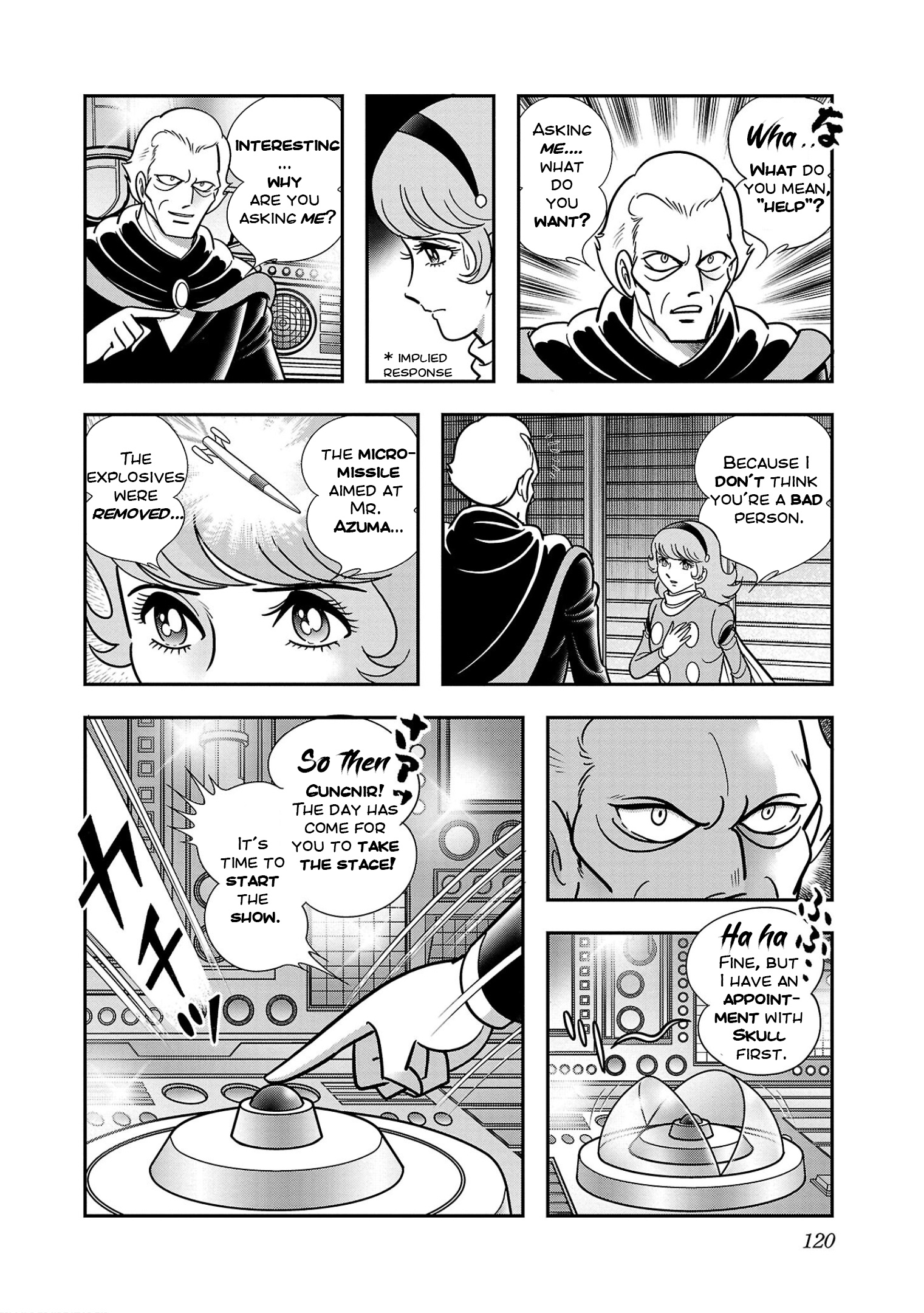 8-Man Vs Cyborg 009 - Vol.2 Chapter 9: Destructive Satellite Gungnir